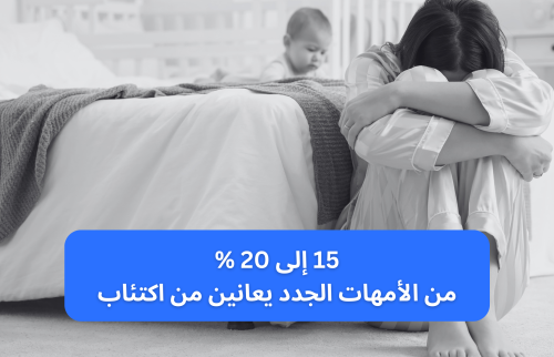 15 إلى 20 % من الامهات الجدد يعانين من اكتئاب