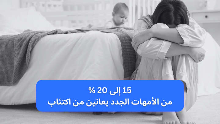 15 إلى 20 % من الامهات الجدد يعانين من اكتئاب